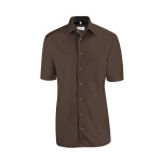 Greiff Herren-Hemd Modell 6666 kurzarm braun 39/40