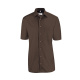 Greiff Herren-Hemd Modell 6666 kurzarm braun 39/40