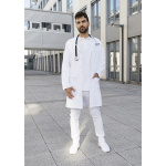 Karlowsky Herrenmantel Basic langarm 100% Baumwolle weiß M