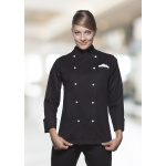 Karlowsky Damenkochjacke JF1 schwarz 54