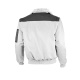 Pilotjacke 60% Baumwolle / 40% Polyester ca. 265 G / M²  Gr. L Weiss / Grau