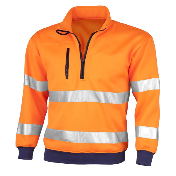 Warnschutz-Sweatshirt 75% Pes / 25% Cotton ca. 300 G / M² Gr. M Warnorange