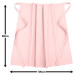 Bistroschürze Vorbinder 80 x 100 cm rosa 35% Baumwolle / 65% Polyester