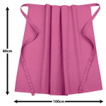 Bistroschürze Vorbinder 80 x 100 cm pink 35% Baumwolle / 65% Polyester