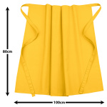 Bistroschürze Vorbinder 80 x 100 cm gelb 35% Baumwolle / 65% Polyester