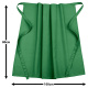 Bistroschürze Vorbinder 80 x 100 cm grün 35% Baumwolle / 65% Polyester