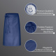 Bistroschürze Vorbinder 80 x 100 cm marineblau 35% Baumwolle / 65% Polyester