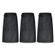 3er Pack Bistroschürze Vorbinder 80 x 100 cm schwarz 35% Baumwolle / 65% Polyester