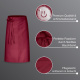 3er Pack Bistroschürze Vorbinder 80 x 100 cm bordeaux 35% Baumwolle / 65% Polyester