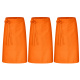 3er Pack Bistroschürze Vorbinder 80 x 100 cm orange 35% Baumwolle / 65% Polyester