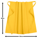 3er Pack Bistroschürze Vorbinder 80 x 100 cm gelb 35% Baumwolle / 65% Polyester