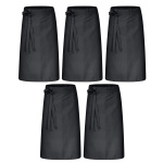 5er Pack Bistroschürze Vorbinder 80 x 100 cm schwarz...