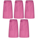 5er Pack Bistroschürze Vorbinder 80 x 100 cm pink 35% Baumwolle / 65% Polyester