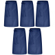 5er Pack Bistroschürze Vorbinder 80 x 100 cm marineblau 35% Baumwolle / 65% Polyester