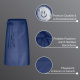 5er Pack Bistroschürze Vorbinder 80 x 100 cm marineblau 35% Baumwolle / 65% Polyester