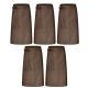 5er Pack Bistroschürze Vorbinder 80 x 100 cm braun 35% Baumwolle / 65% Polyester