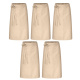 5er Pack Bistroschürze Vorbinder 80 x 100 cm beige 35% Baumwolle / 65% Polyester