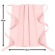 Vorbinder Schürze 60 x 80 rosa 35% Baumwolle / 65% Polyester