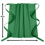 Vorbinder Schürze 60 x 80 grün 35% Baumwolle / 65% Polyester
