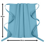 Vorbinder Schürze 60 x 80 himmelblau 35% Baumwolle / 65% Polyester