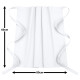 3er Pack Vorbinder Schürze 60 x 80 weiß 35% Baumwolle / 65% Polyester