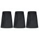 3er Pack Vorbinder Schürze 60 x 80 schwarz 35% Baumwolle / 65% Polyester