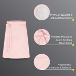 3er Pack Vorbinder Schürze 60 x 80 rosa 35% Baumwolle / 65% Polyester