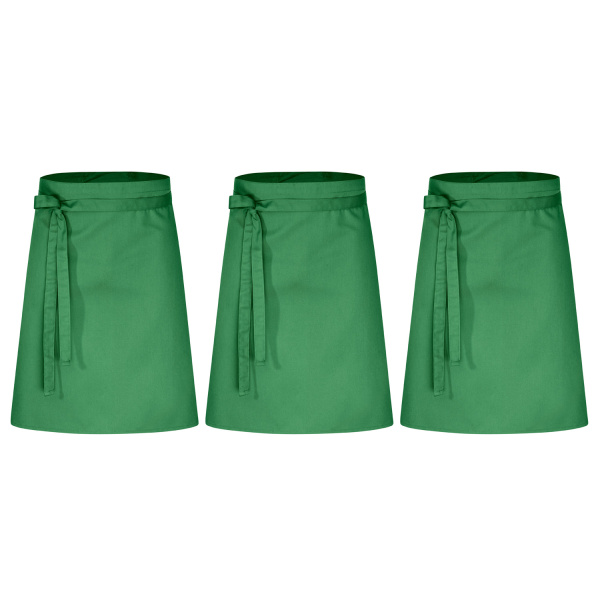 3er Pack Vorbinder Schürze 60 x 80 grün 35% Baumwolle / 65% Polyester