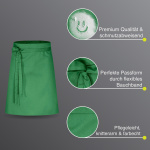 3er Pack Vorbinder Schürze 60 x 80 grün 35% Baumwolle / 65% Polyester