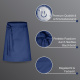 3er Pack Vorbinder Schürze 60 x 80 marineblau 35% Baumwolle / 65% Polyester