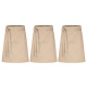 3er Pack Vorbinder Schürze 60 x 80 beige 35% Baumwolle / 65% Polyester