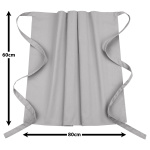 3er Pack Vorbinder Schürze 60 x 80 grau 35% Baumwolle / 65% Polyester
