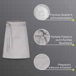 3er Pack Vorbinder Schürze 60 x 80 grau 35% Baumwolle / 65% Polyester