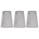3er Pack Vorbinder Schürze 60 x 80 grau 35% Baumwolle / 65% Polyester