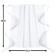 5er Pack Vorbinder Schürze 60 x 80 weiß 35% Baumwolle / 65% Polyester