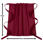 5er Pack Vorbinder Schürze 60 x 80 bordeaux 35% Baumwolle / 65% Polyester