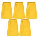 5er Pack Vorbinder Schürze 60 x 80 gelb 35% Baumwolle / 65% Polyester