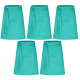 5er Pack Vorbinder Schürze 60 x 80 türkis 35% Baumwolle / 65% Polyester
