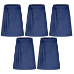 5er Pack Vorbinder Schürze 60 x 80 marineblau 35% Baumwolle / 65% Polyester
