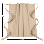 5er Pack Vorbinder Schürze 60 x 80 beige 35% Baumwolle / 65% Polyester