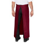 3er Pack Bistroschürzen Vorbinder 100 x 100 cm bordeaux 35% Baumwolle / 65% Polyester