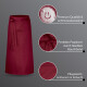 3er Pack Bistroschürzen Vorbinder 100 x 100 cm bordeaux 35% Baumwolle / 65% Polyester