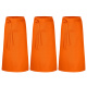 3er Pack Bistroschürzen Vorbinder 100 x 100 cm orange 35% Baumwolle / 65% Polyester