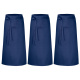 3er Pack Bistroschürzen Vorbinder 100 x 100 cm marineblau 35% Baumwolle / 65% Polyester