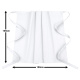 5er Pack Bistroschürzen Vorbinder 100 x 100 cm weiß 35% Baumwolle / 65% Polyester