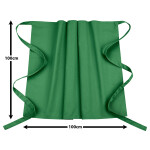 5er Pack Bistroschürzen Vorbinder 100 x 100 cm grün 35% Baumwolle / 65% Polyester