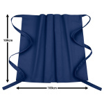 5er Pack Bistroschürzen Vorbinder 100 x 100 cm marineblau 35% Baumwolle / 65% Polyester