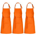 3er Pack Latzschürzen 100 x 80 cm orange 35%...