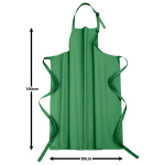 3er Pack Latzschürzen 100 x 80 cm grün 35% Baumwolle / 65% Polyester