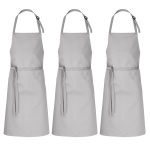 3er Pack Latzschürzen 100 x 80 cm grau 35% Baumwolle...